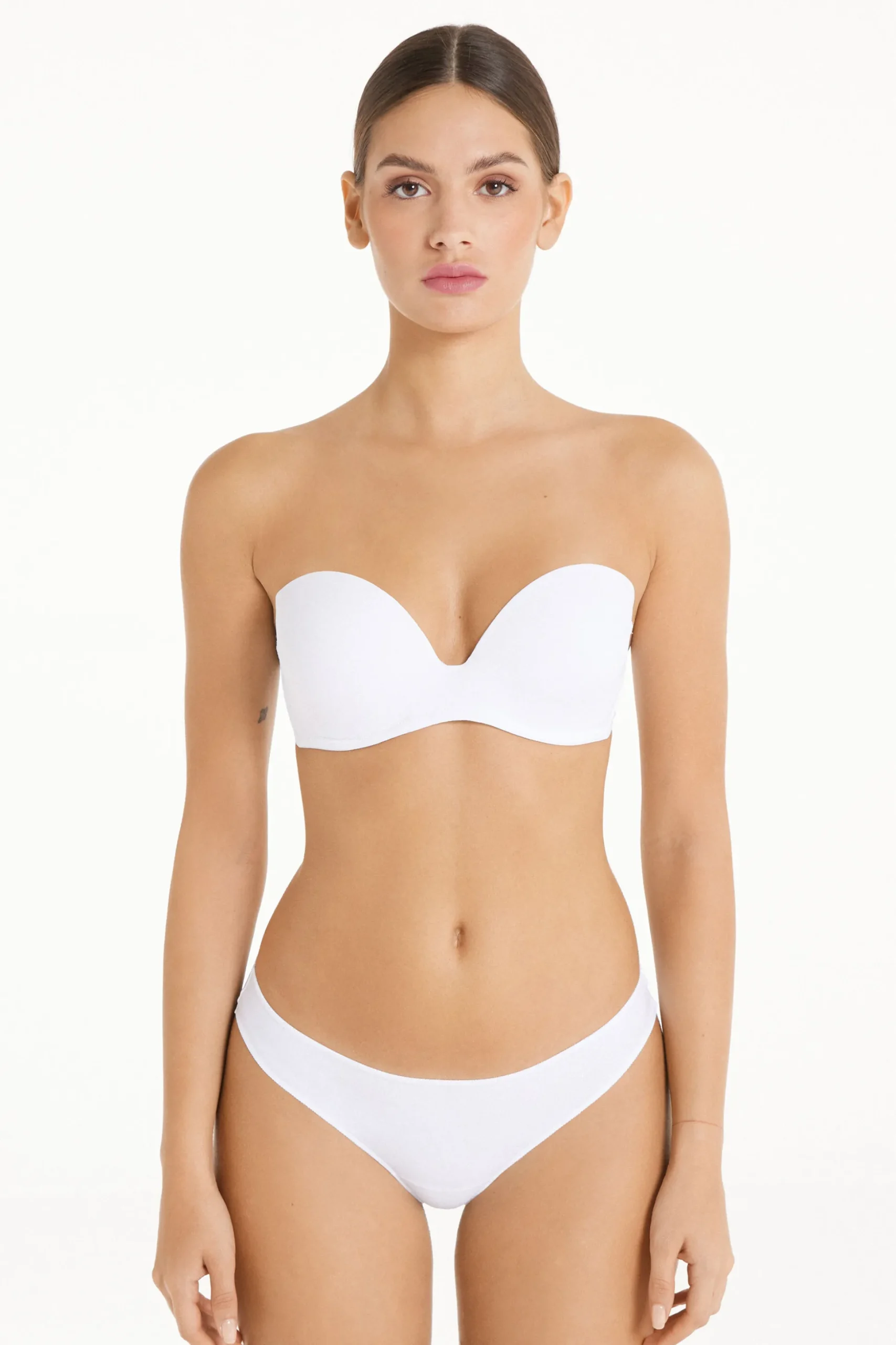 New York Padded Microfiber Bandeau Bra - Strapless And Bandeau - Women | Tezenis