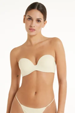 New York Padded Microfiber Bandeau Bra - Strapless And Bandeau - Women | Tezenis