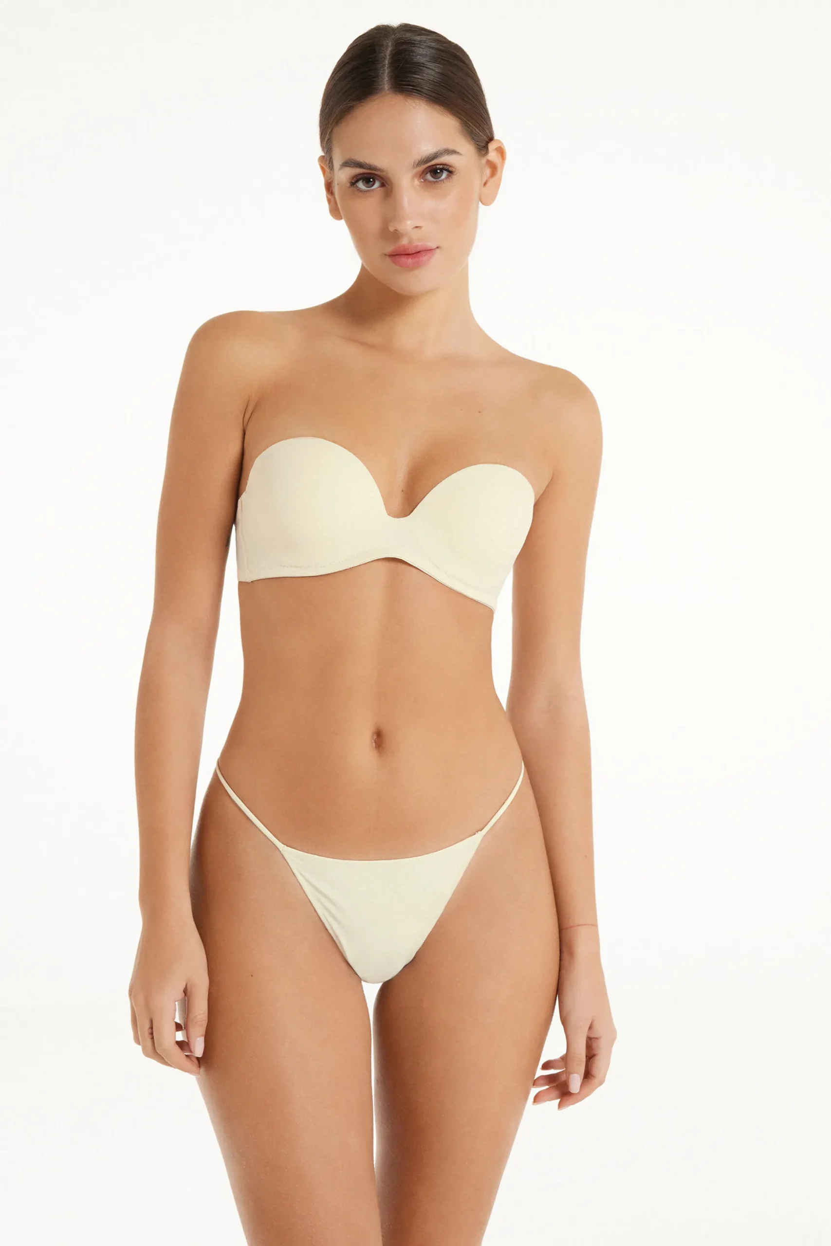 New York Padded Microfiber Bandeau Bra - Strapless And Bandeau - Women | Tezenis