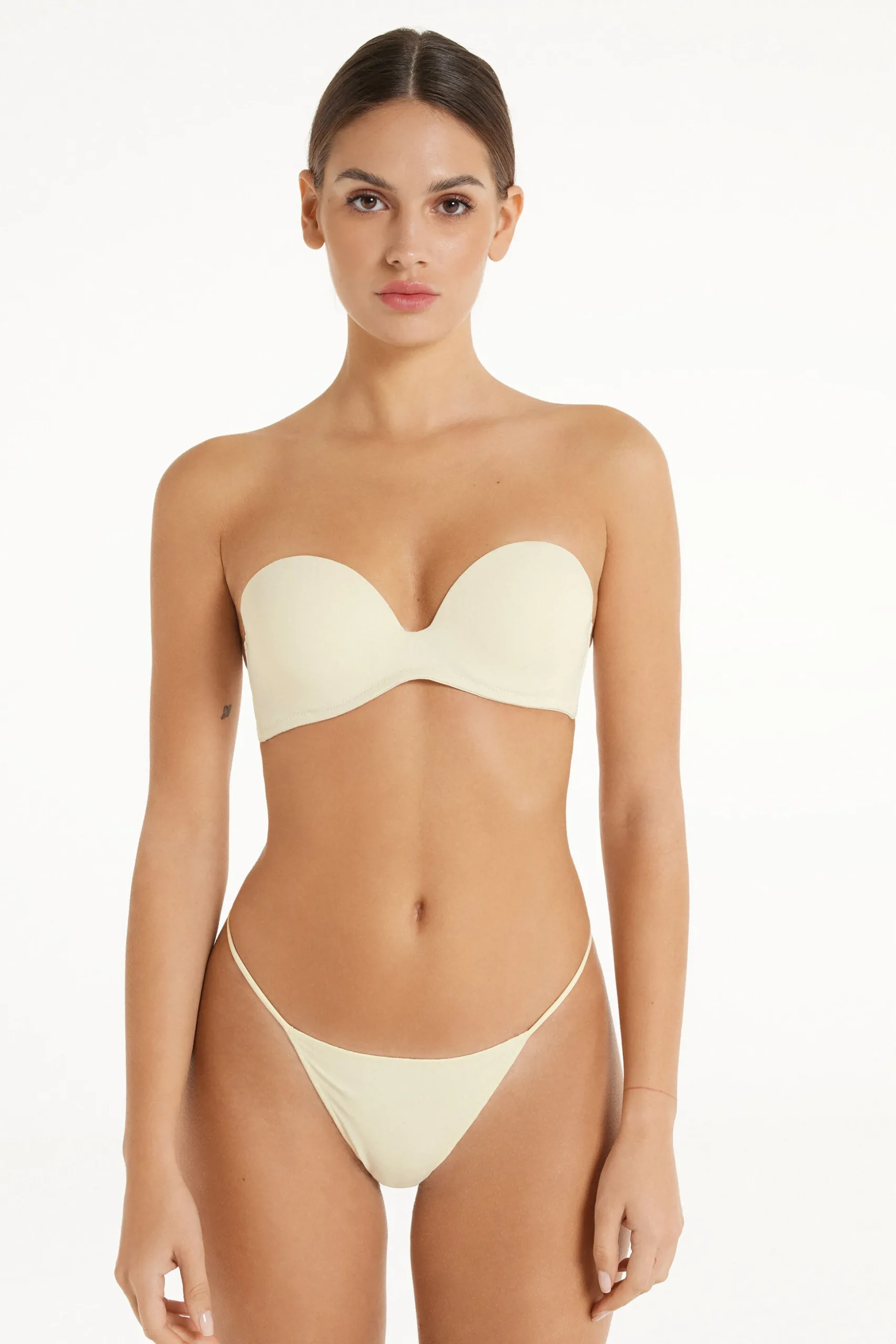 New York Padded Microfiber Bandeau Bra - Strapless And Bandeau - Women | Tezenis