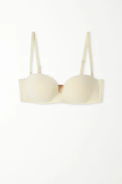 New York Padded Microfiber Bandeau Bra - Strapless And Bandeau - Women | Tezenis