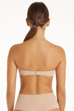 New York Padded Microfiber Bandeau Bra - Strapless And Bandeau - Women | Tezenis