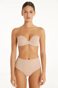 New York Padded Microfiber Bandeau Bra - Strapless And Bandeau - Women | Tezenis