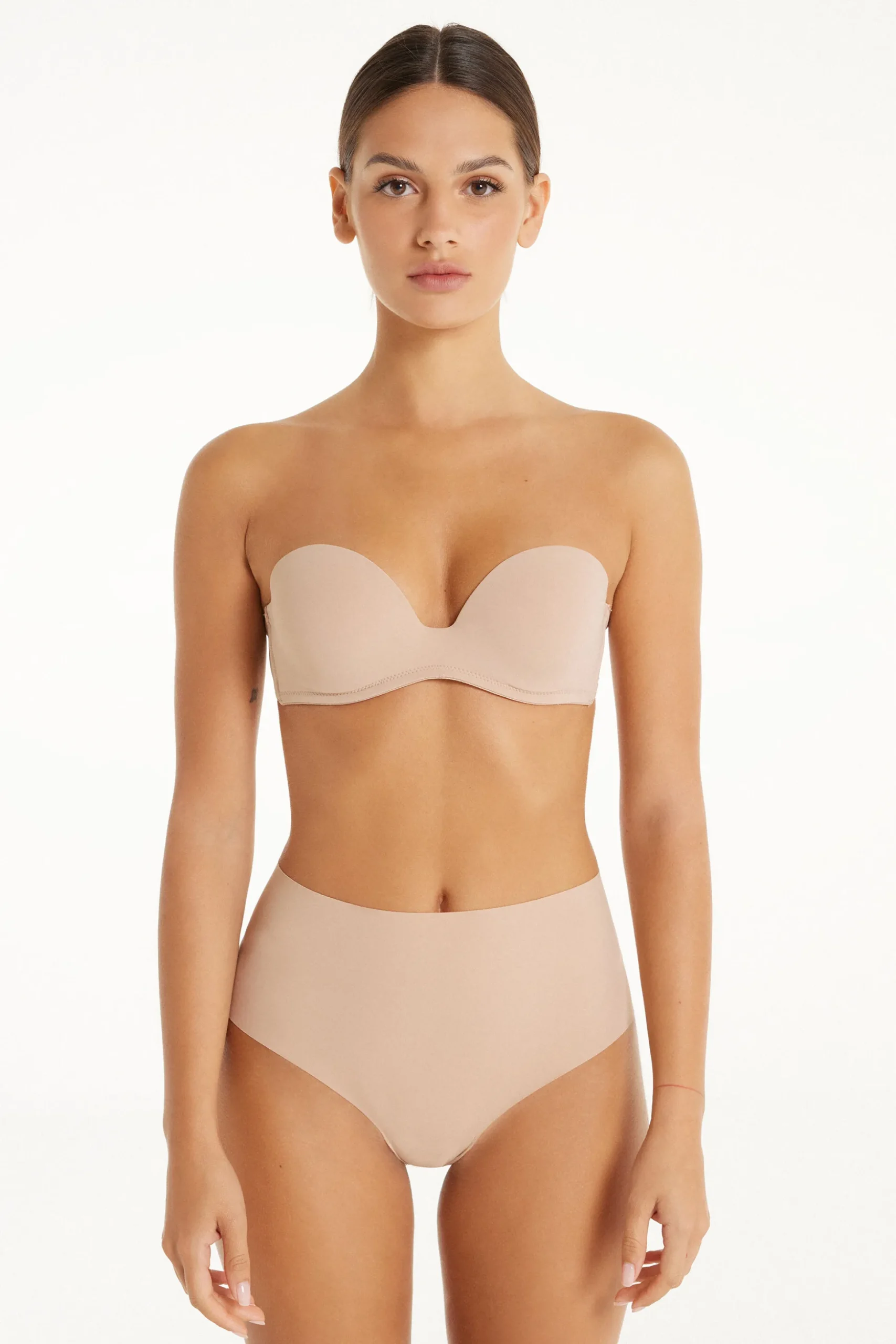 New York Padded Microfiber Bandeau Bra - Strapless And Bandeau - Women | Tezenis