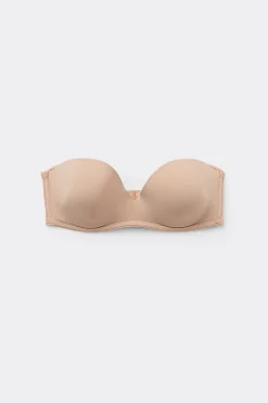 New York Padded Microfiber Bandeau Bra - Strapless And Bandeau - Women | Tezenis