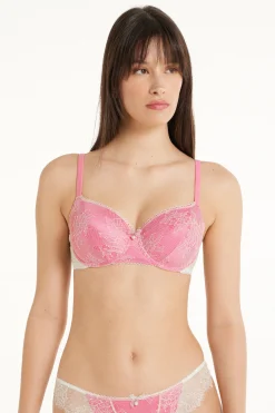 Ocean Dream Lace Prague Full-Cover Balconette Bra - Push-up - Women | Tezenis