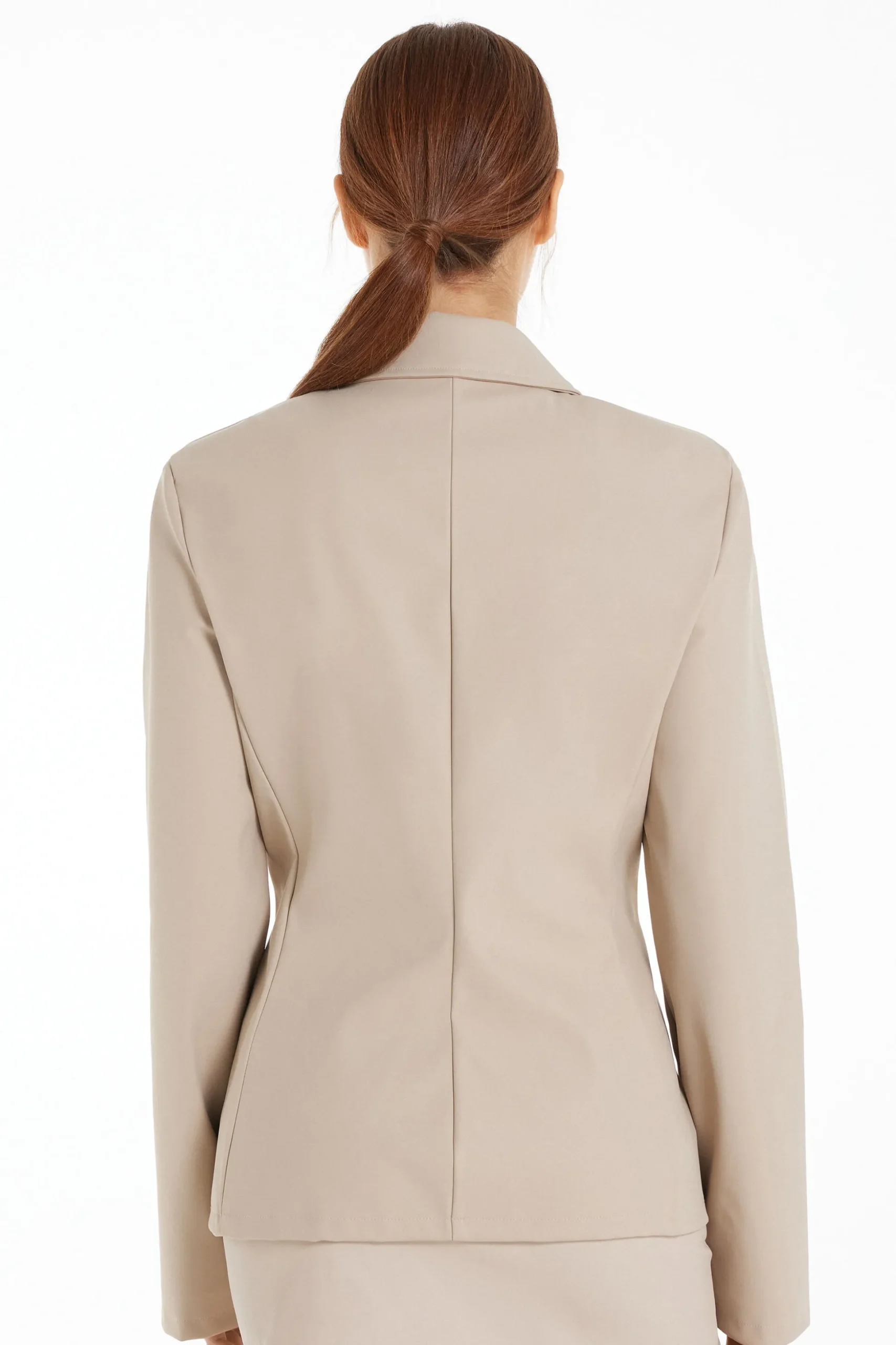 Opaque Coated-Effect Blazer Jacket - Jackets And Blazers - Women | Tezenis