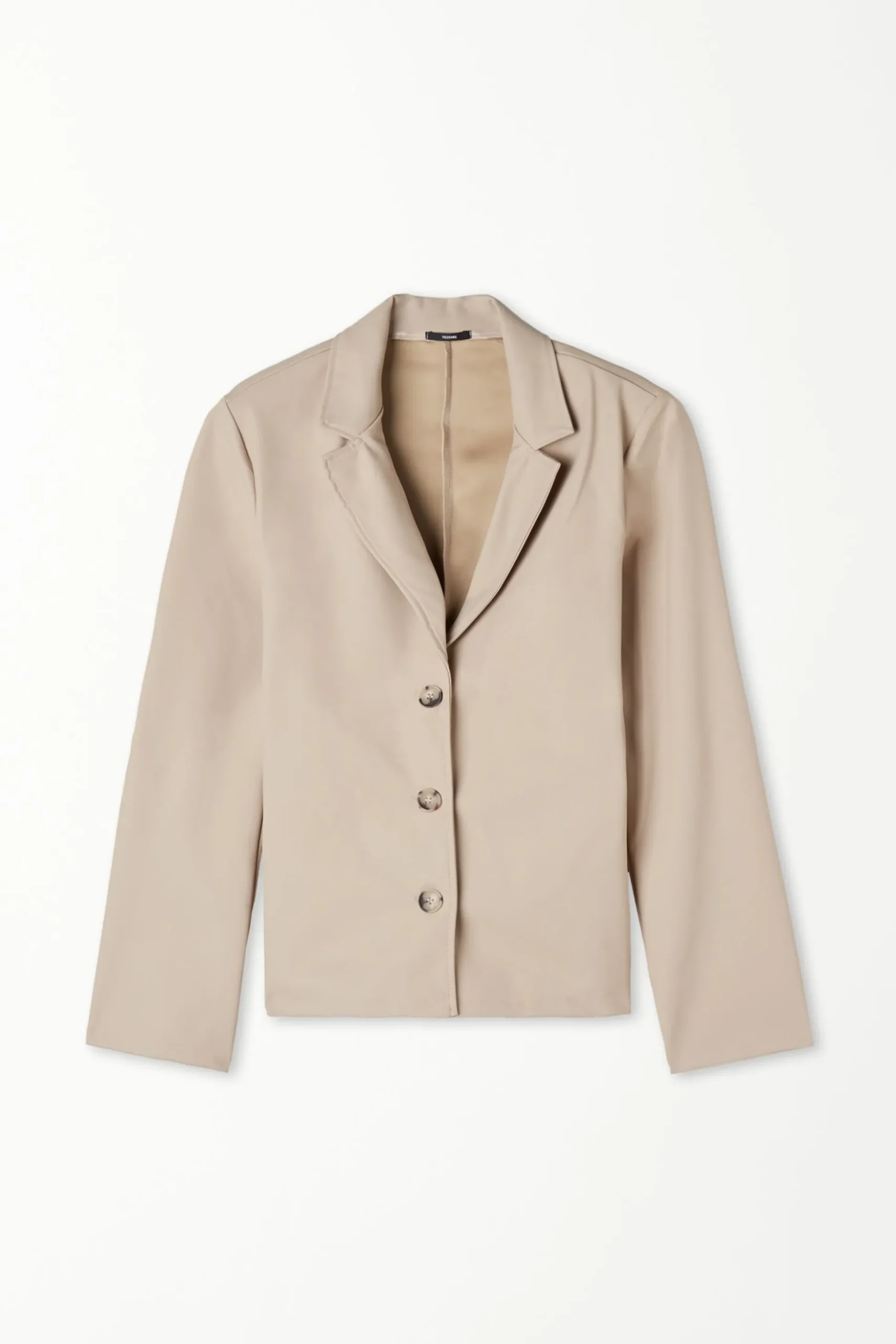 Opaque Coated-Effect Blazer Jacket - Jackets And Blazers - Women | Tezenis
