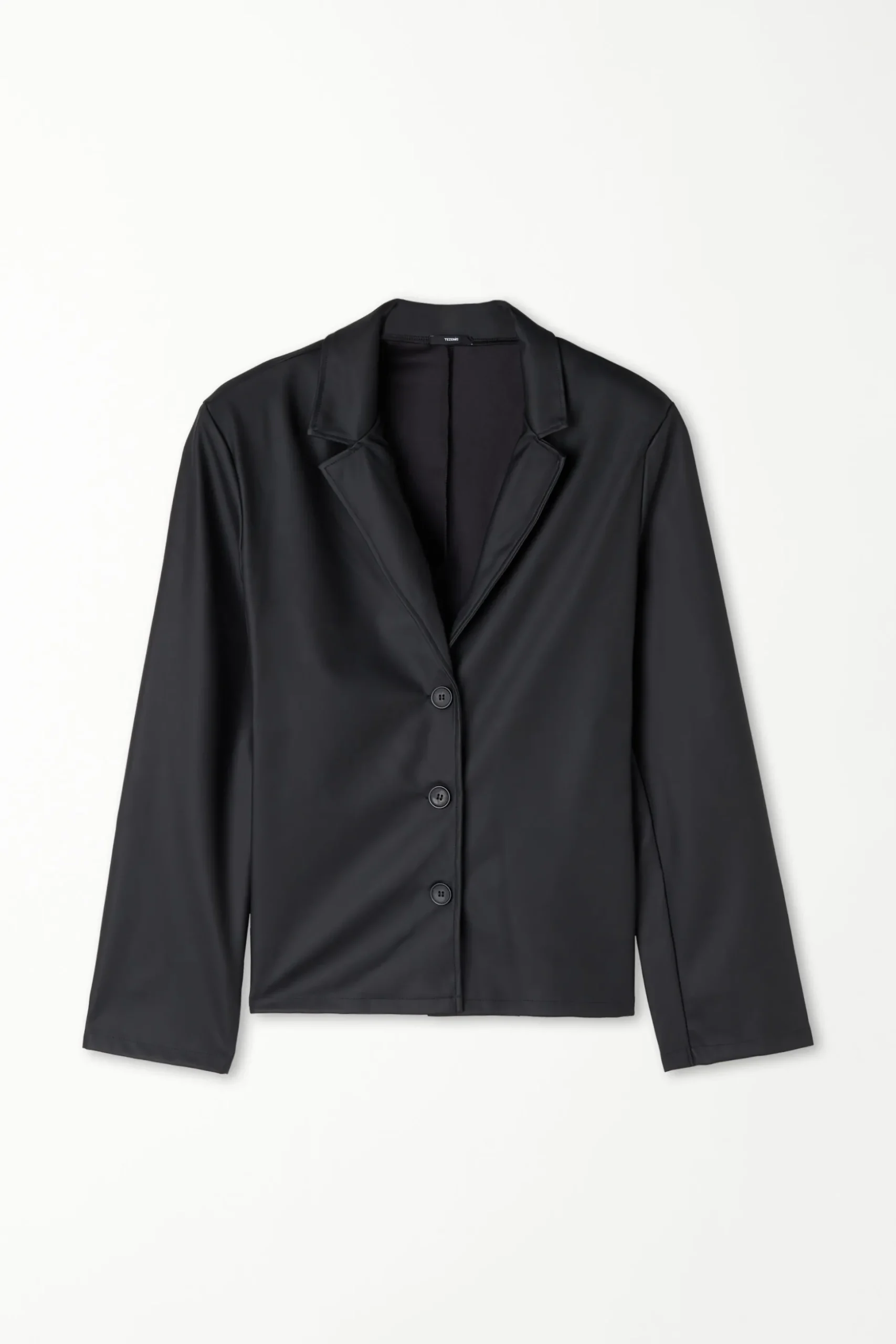 Opaque Coated-Effect Blazer Jacket - Jackets And Blazers - Women | Tezenis
