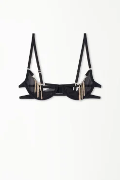 Opulence Tulle Demi-Cup Balconette Bra - Balconette - Women | Tezenis