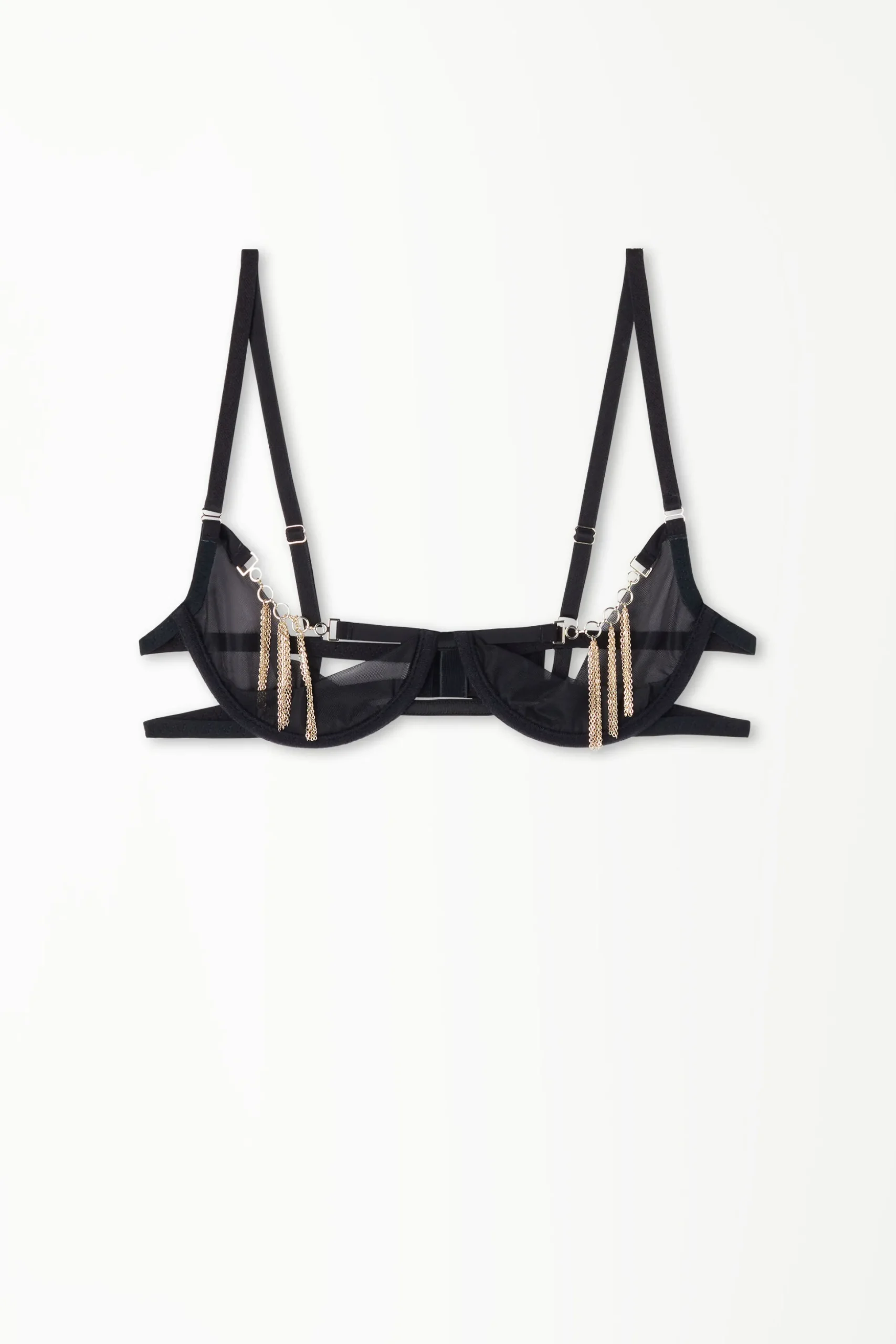 Opulence Tulle Demi-Cup Balconette Bra - Balconette - Women | Tezenis