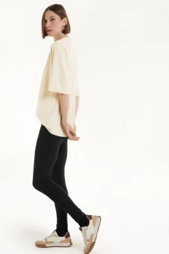 Oversized Crew-Neck Cotton T-Shirt - Short-Sleeved Tops - Women | Tezenis