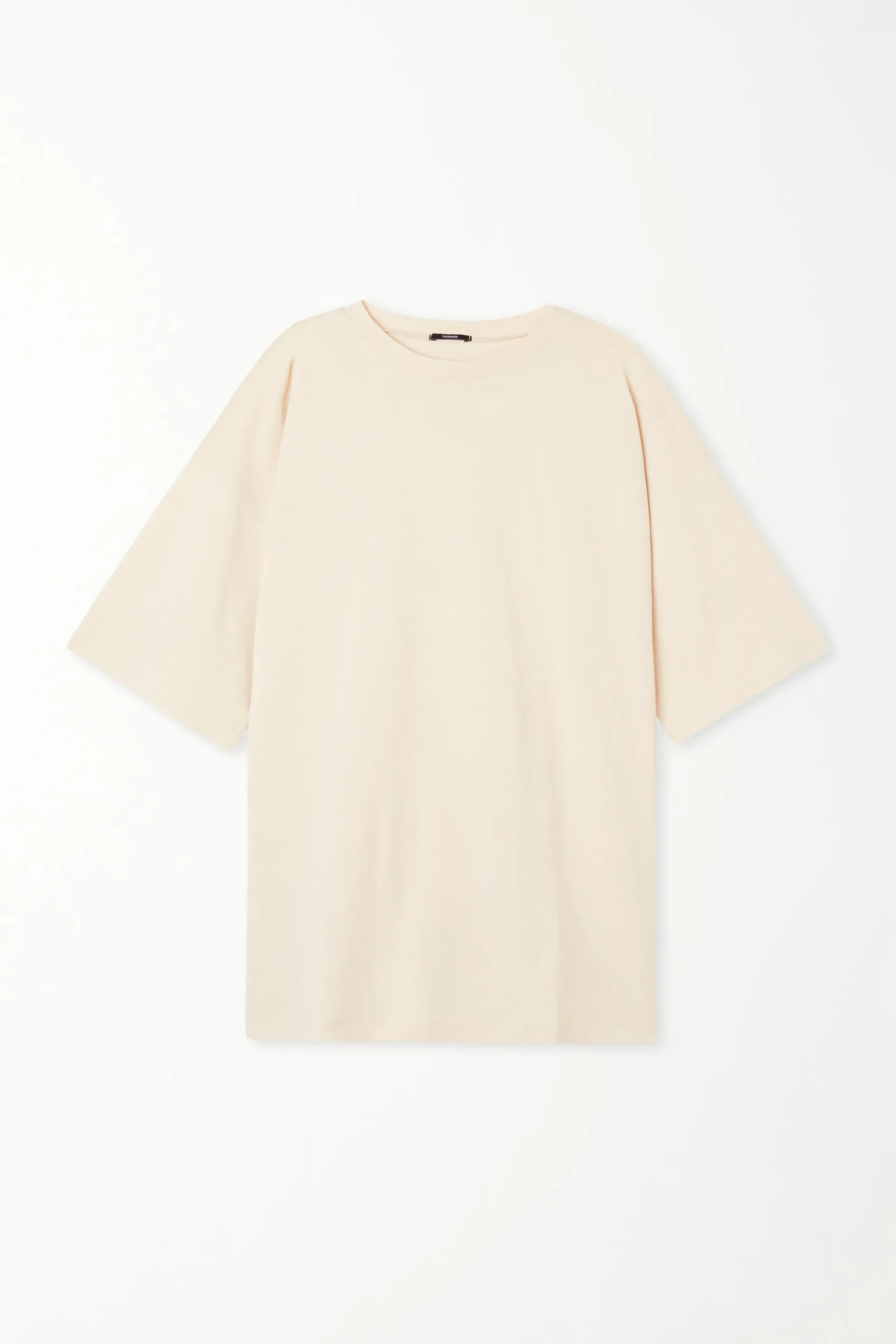 Oversized Crew-Neck Cotton T-Shirt - Short-Sleeved Tops - Women | Tezenis