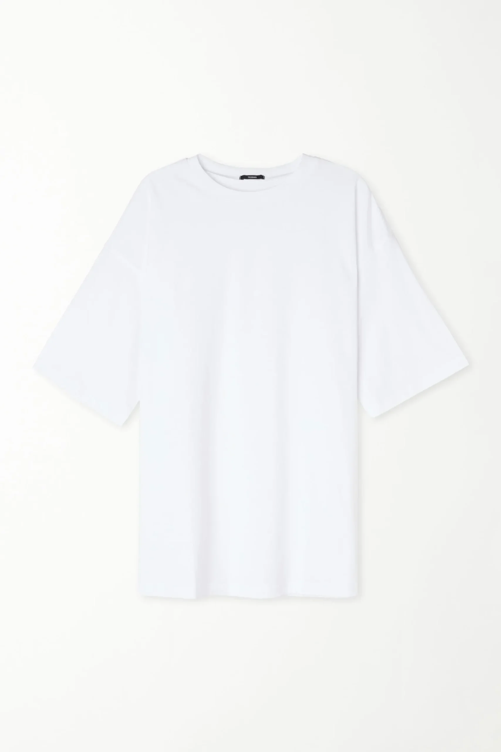 Oversized Crew-Neck Cotton T-Shirt - Short-Sleeved Tops - Women | Tezenis