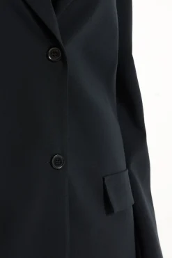 Oversized Long-Sleeved Canvas Blazer - Jackets And Blazers - Women | Tezenis