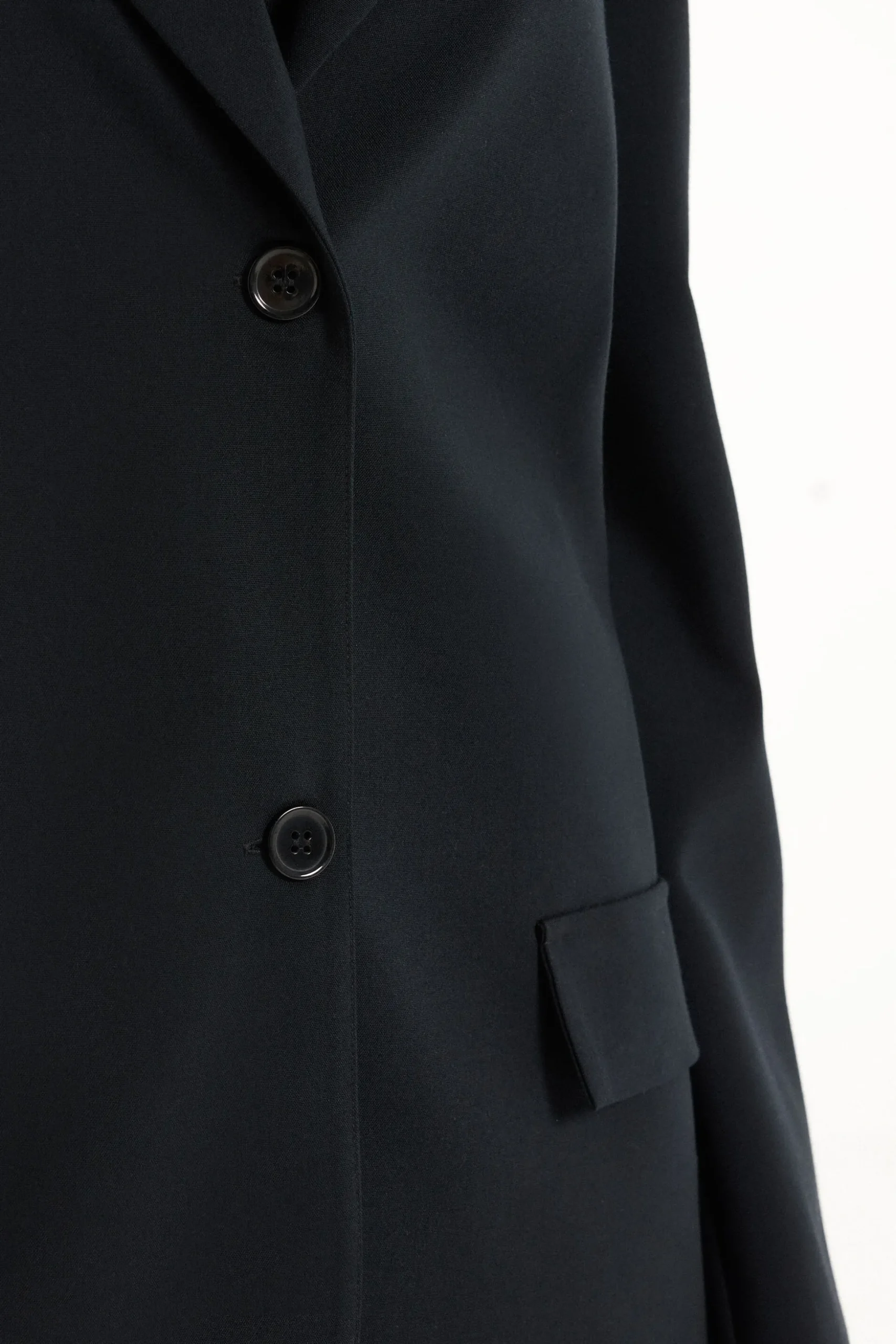 Oversized Long-Sleeved Canvas Blazer - Jackets And Blazers - Women | Tezenis