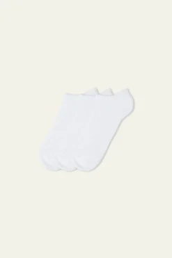 3-Pair Pack Cotton Sport Ankle Socks - Short Socks - Men | Tezenis