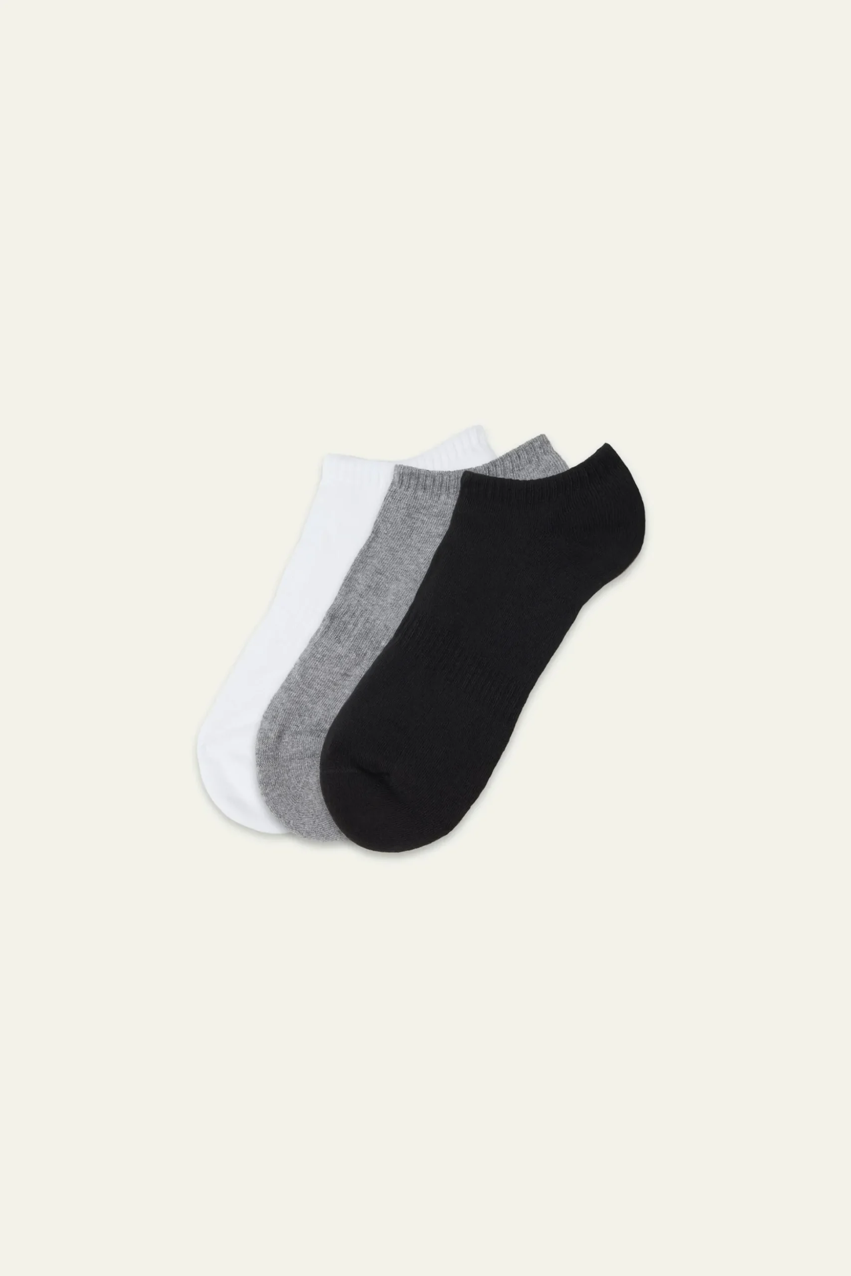 3-Pair Pack Cotton Sport Ankle Socks - Short Socks - Men | Tezenis