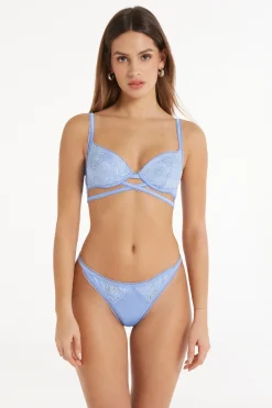 Paris Eternal Roses Satin Balconette Bra - Balconette - Women | Tezenis