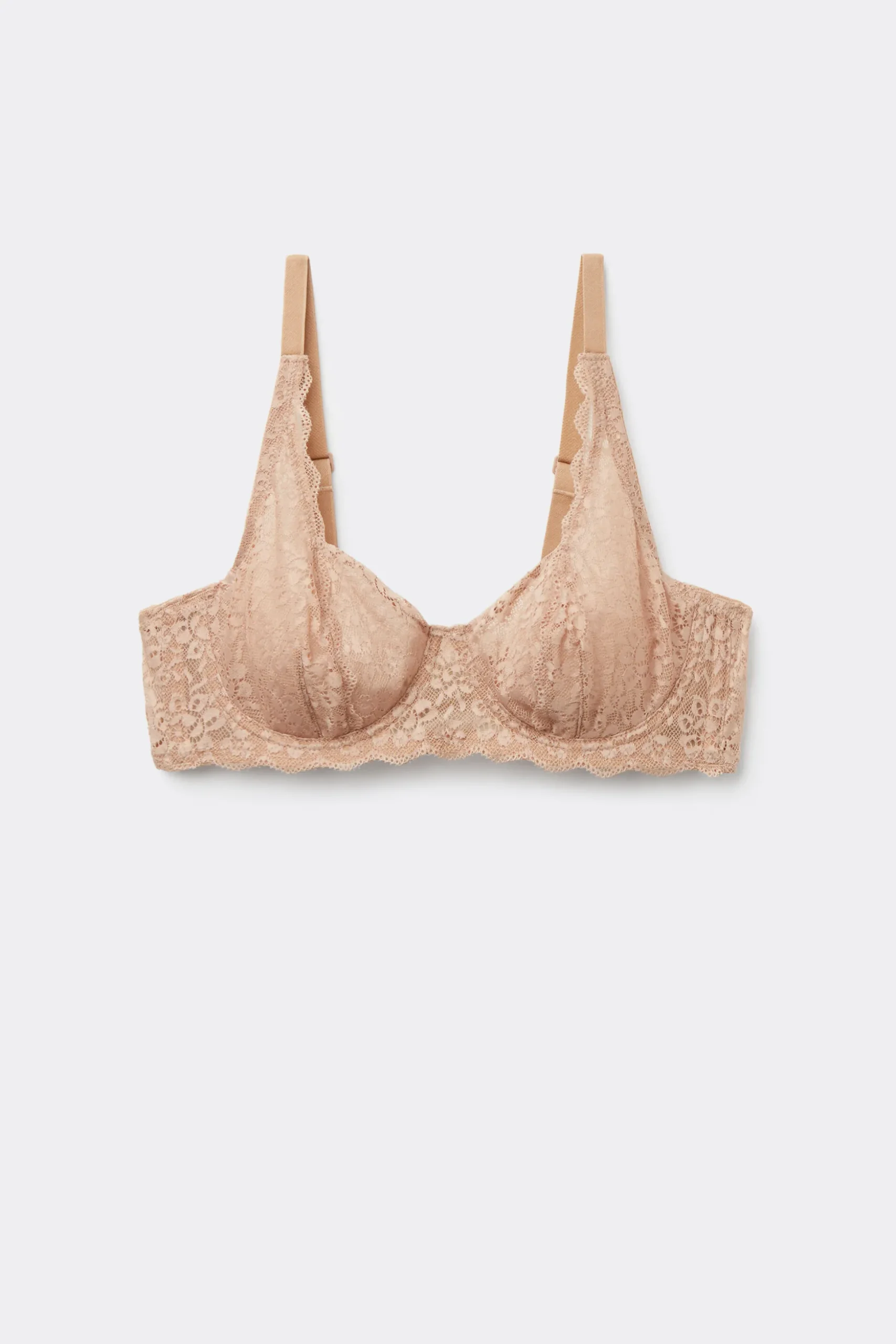 Paris Recycled Lace Unpadded Balconette Bra - Balconette - Women | Tezenis