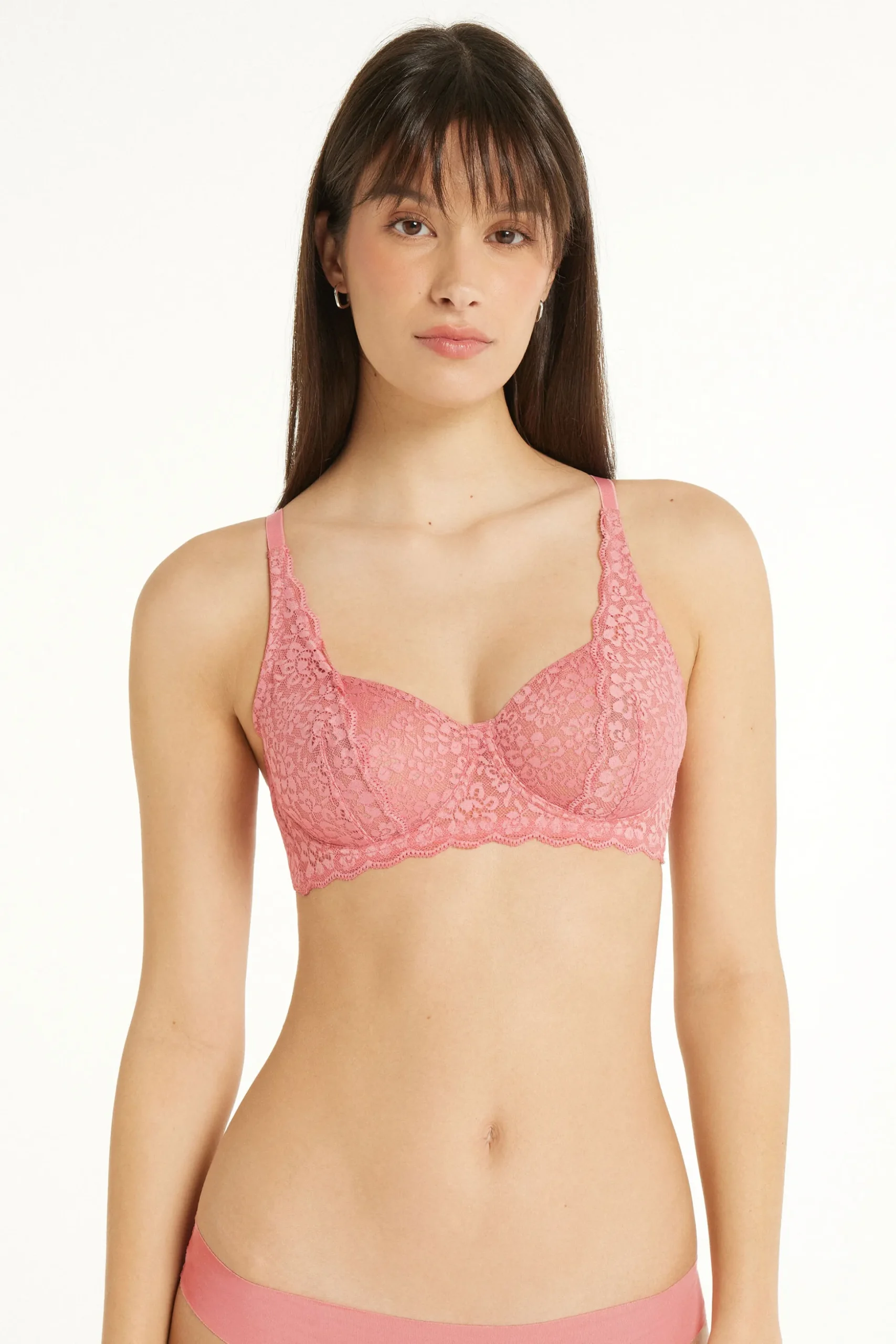 Paris Recycled Lace Unpadded Balconette Bra - Balconette - Women | Tezenis