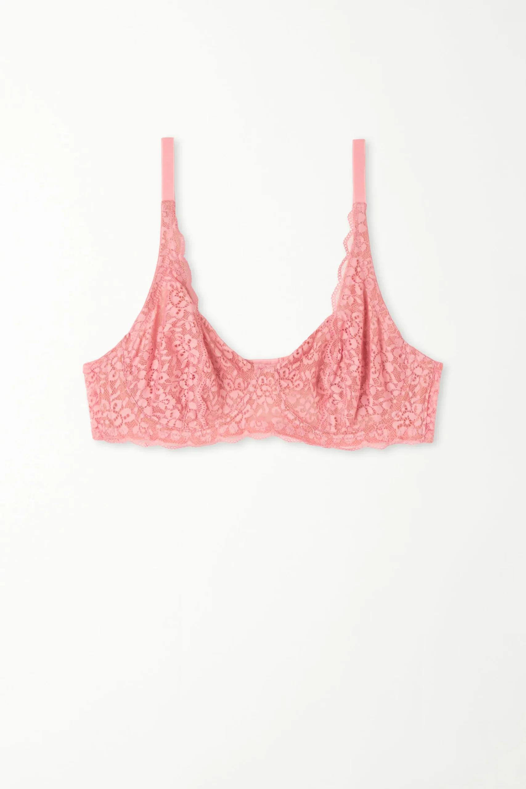 Paris Recycled Lace Unpadded Balconette Bra - Balconette - Women | Tezenis