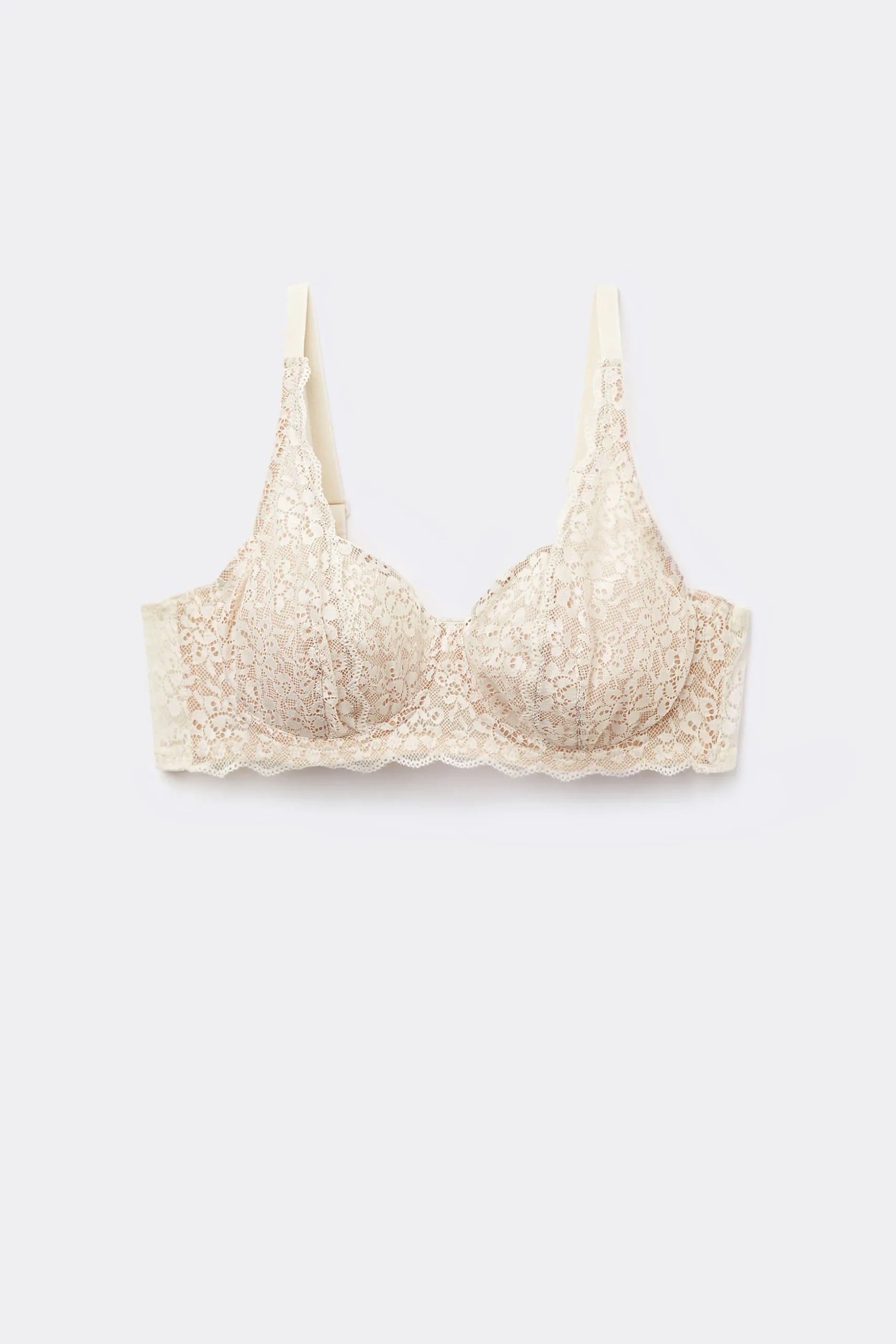 Paris Recycled Lace Unpadded Balconette Bra - Balconette - Women | Tezenis