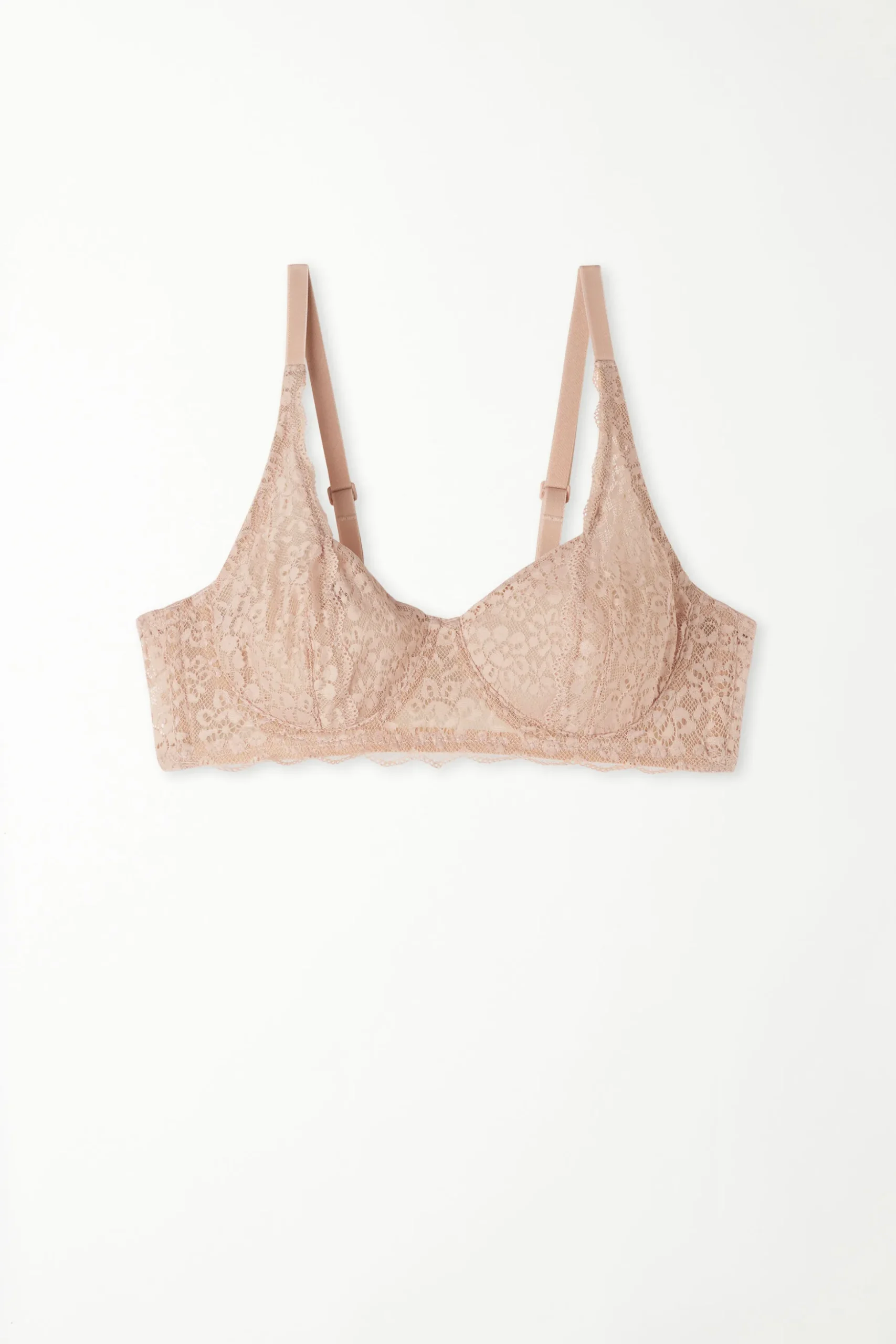 Paris Recycled Lace Unpadded Balconette Bra - Balconette - Women | Tezenis