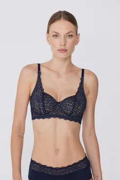 Paris Recycled Lace Unpadded Balconette Bra - Balconette - Women | Tezenis
