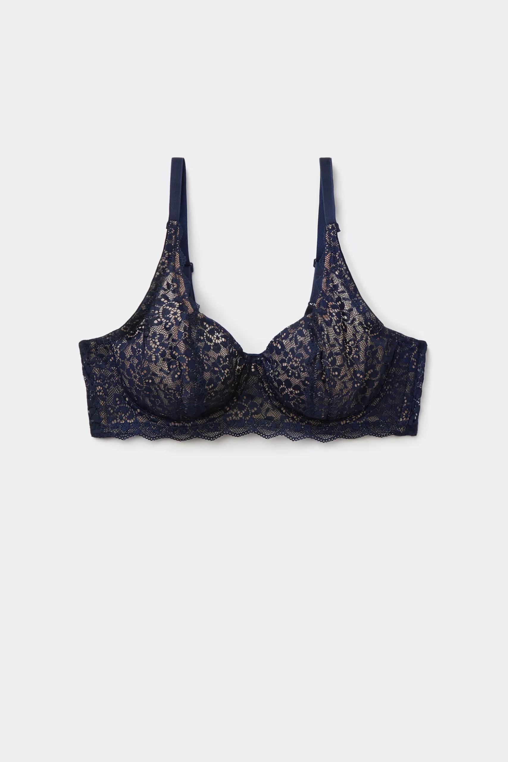 Paris Recycled Lace Unpadded Balconette Bra - Balconette - Women | Tezenis