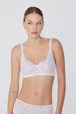 Paris Recycled Lace Unpadded Balconette Bra - Balconette - Women | Tezenis