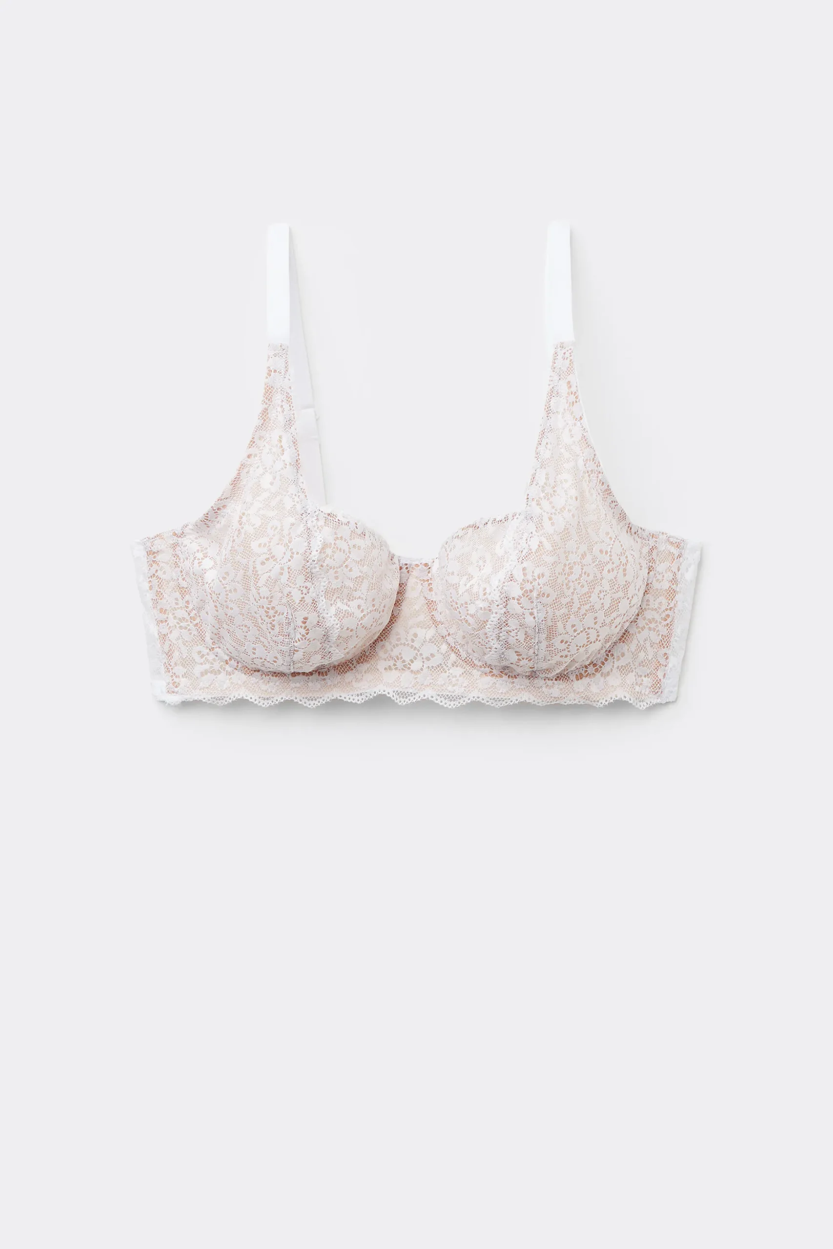 Paris Recycled Lace Unpadded Balconette Bra - Balconette - Women | Tezenis