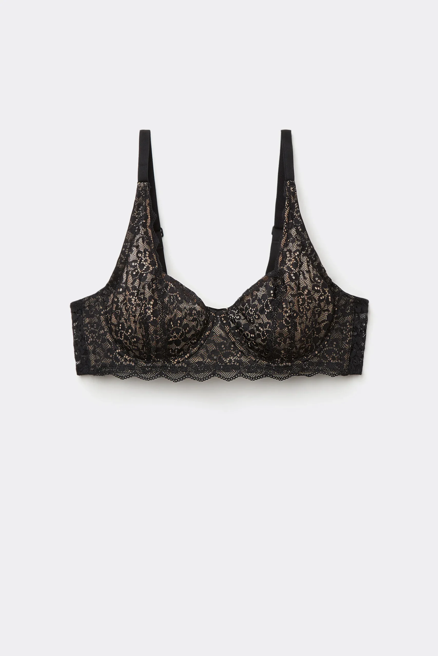 Paris Recycled Lace Unpadded Balconette Bra - Balconette - Women | Tezenis