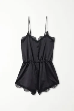 Pastel Baby Satin Babydoll Romper - Nightdresses And Robes - Women | Tezenis