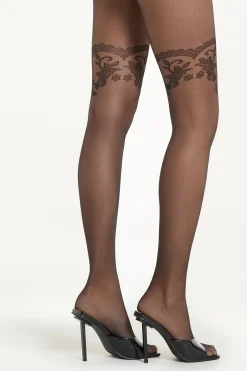 Patterned 20 Denier Tights - Patterned - Women | Tezenis