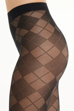 Patterned 40 Denier Tights - Patterned - Women | Tezenis