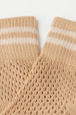 Patterned Openwork Crew Socks - Socks - Women | Tezenis