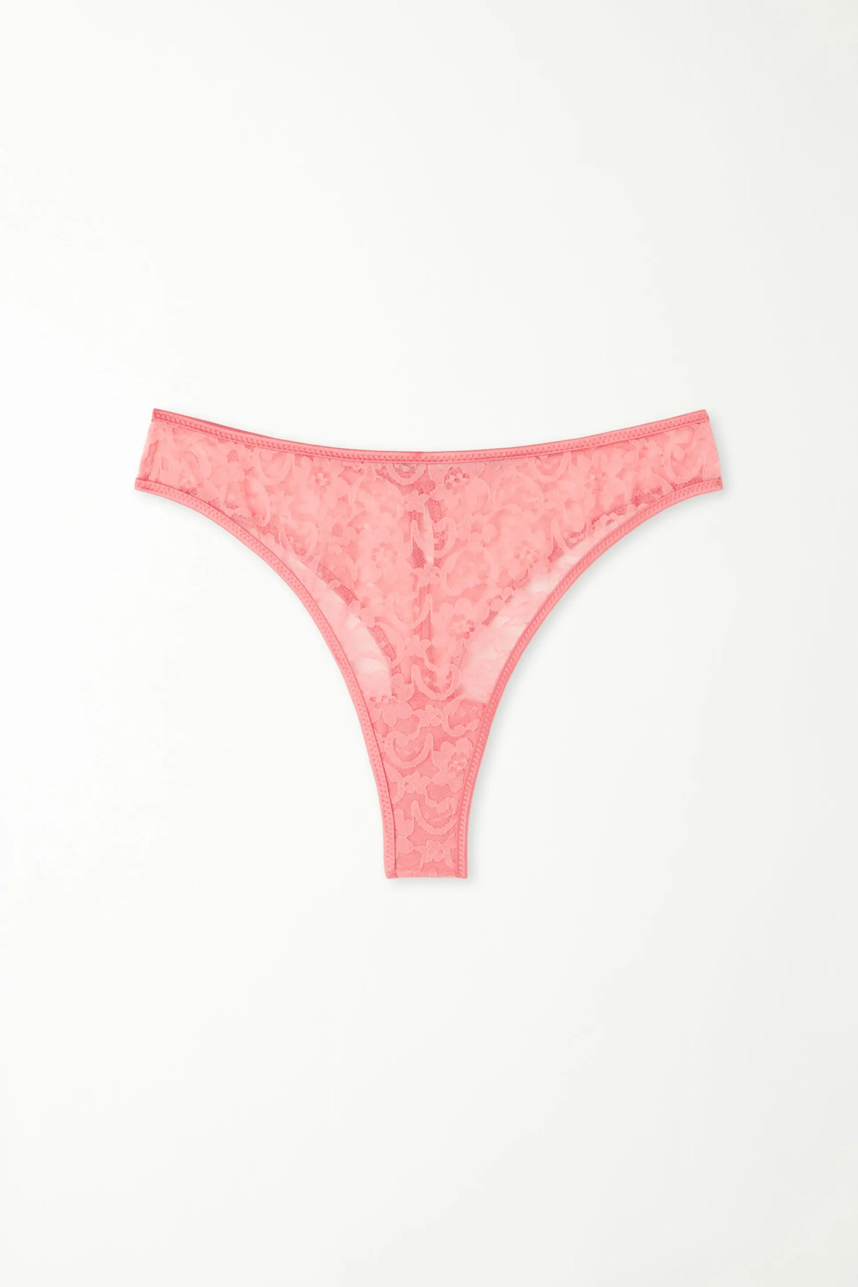Pearl Pink Lace Brazilian Panties - Cheeky Briefs - Women | Tezenis
