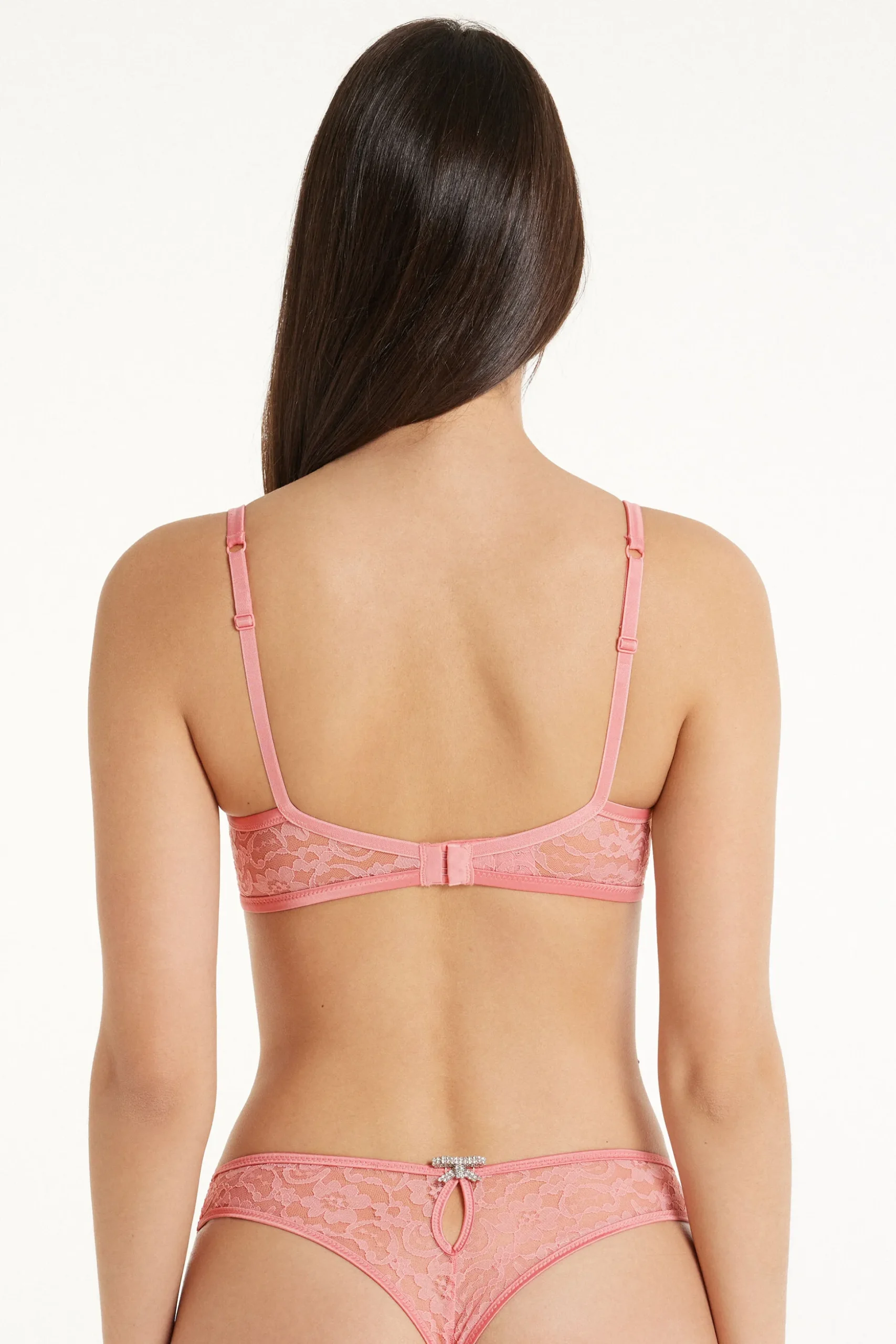 Pearl Pink Lace Paris Balconette Bra - Balconette - Women | Tezenis