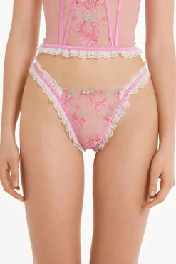 Pink Candy Lace String Thong - G-strings And Thongs - Women | Tezenis