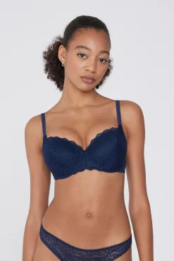 Prague Full Cover Recycled Lace Balconette Bra - Balconette - Women | Tezenis