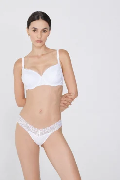 Prague Full Cover Recycled Lace Balconette Bra - Balconette - Women | Tezenis