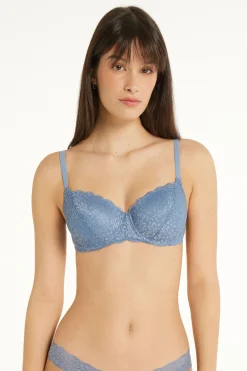 Prague Full Cover Recycled Lace Balconette Bra - Balconette - Women | Tezenis