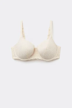 Prague Full Cover Recycled Lace Balconette Bra - Balconette - Women | Tezenis