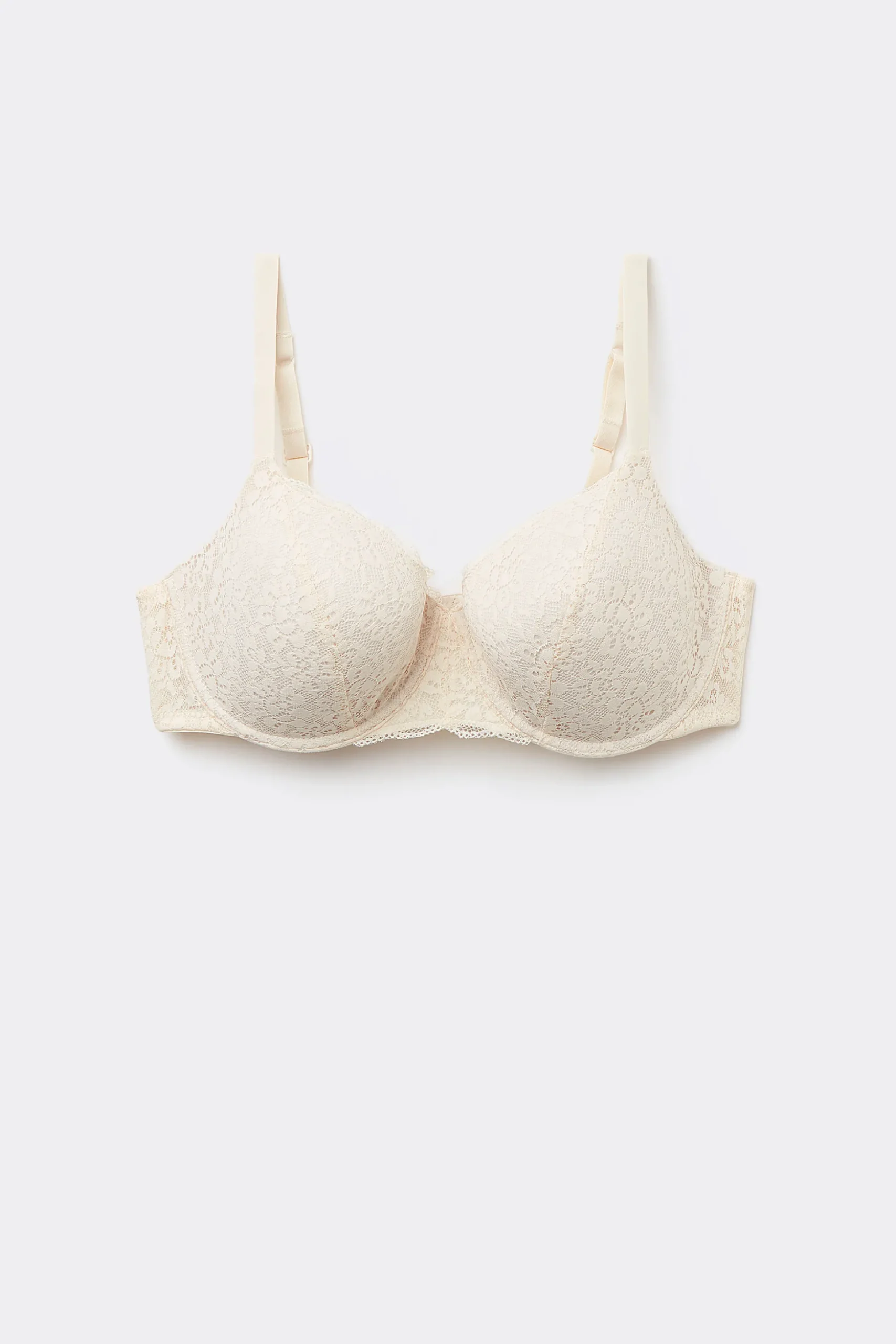 Prague Full Cover Recycled Lace Balconette Bra - Balconette - Women | Tezenis