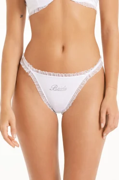Pretty Bride High-Cut String Brazilian Panties - Cheeky Briefs - Women | Tezenis