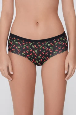 Printed Cotton Boyshorts - French Cut - Women | Tezenis