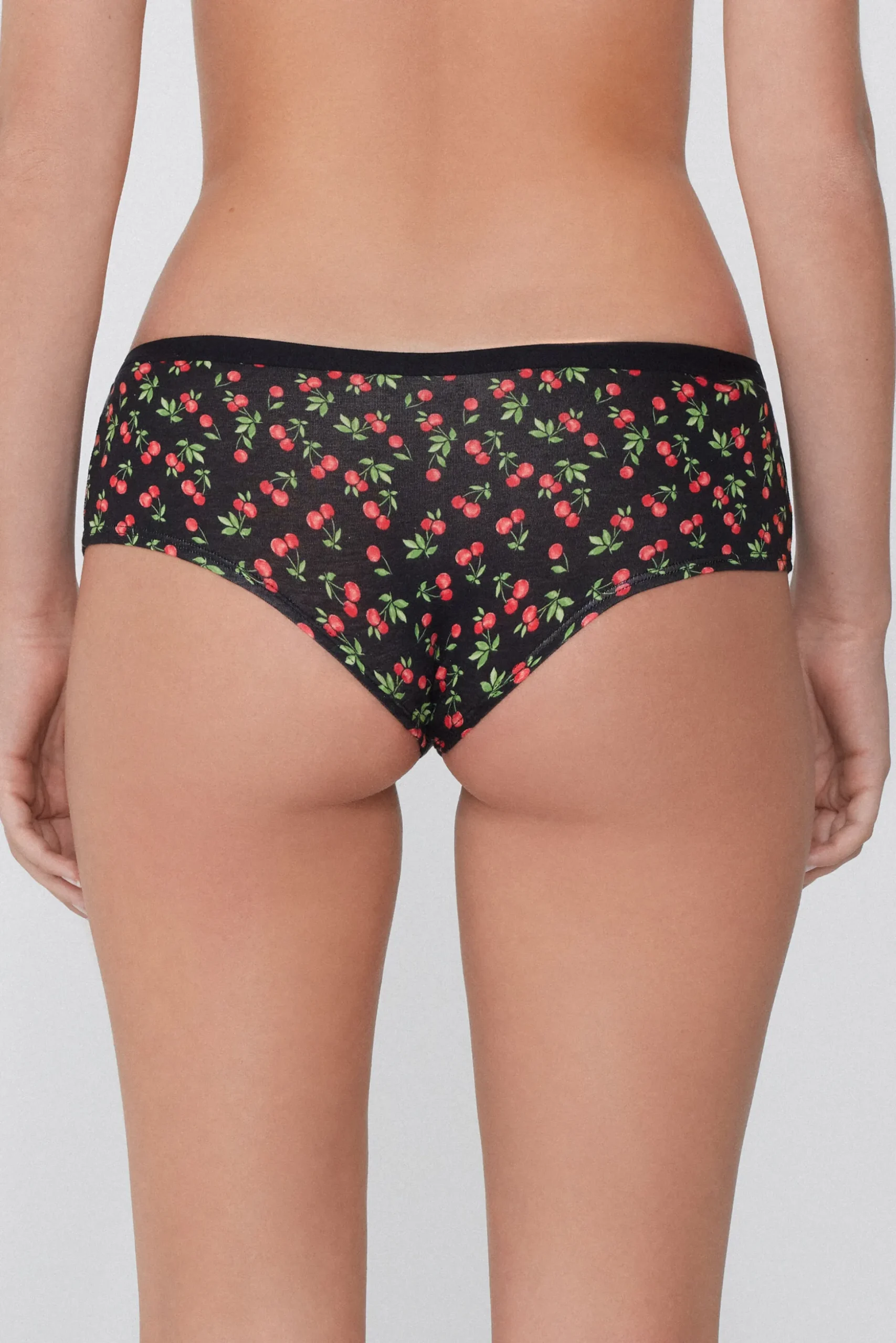 Printed Cotton Boyshorts - French Cut - Women | Tezenis
