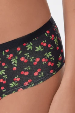 Printed Cotton Boyshorts - French Cut - Women | Tezenis