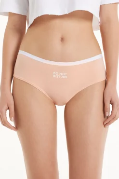 Printed Cotton Boyshorts - French Cut - Women | Tezenis